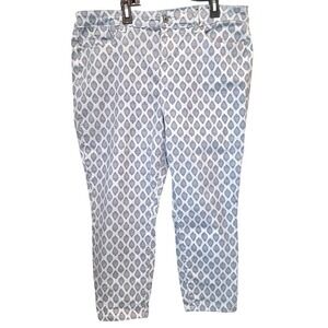 Talbots Simply Flattering Collection Jeggings Crop Pants 16P Petite Pattern‎